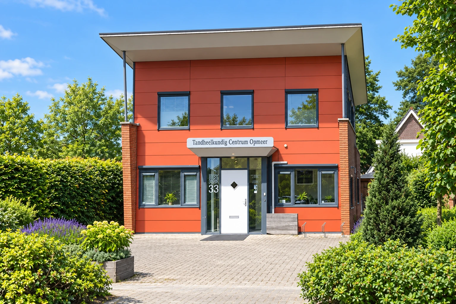 Tandheelkundig Centrum Opmeer aan de Lindengracht 33 — AI-bewerkte pandfoto